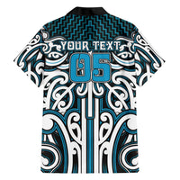 Custom Aotearoa Ngati Porou Family Matching Summer Maxi Dress and Hawaiian Shirt Maori Tribal Pattern Mix Poutama