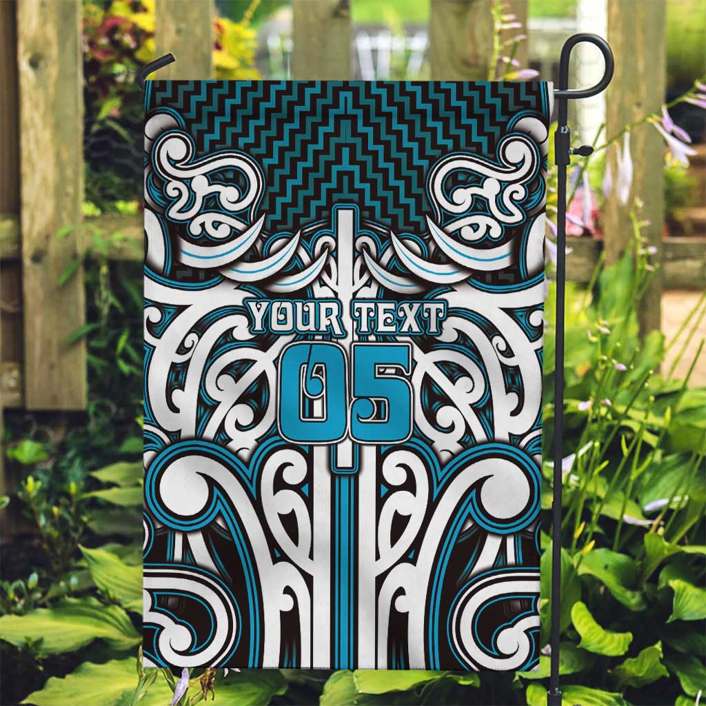 Custom Aotearoa Ngati Porou Garden Flag Maori Tribal Pattern Mix Poutama