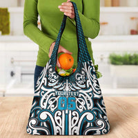 Custom Aotearoa Ngati Porou Grocery Bag Maori Tribal Pattern Mix Poutama