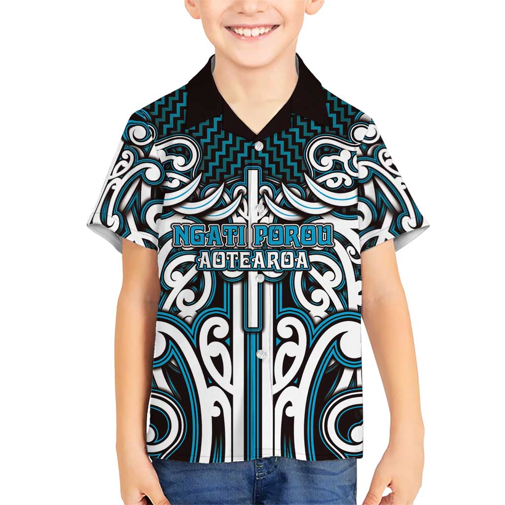 Custom Aotearoa Ngati Porou Hawaiian Shirt Maori Tribal Pattern Mix Poutama LT05 - Polynesian Pride