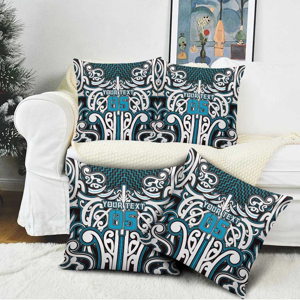 Custom Aotearoa Ngati Porou Pillow Cover Maori Tribal Pattern Mix Poutama LT05 - Polynesian Pride