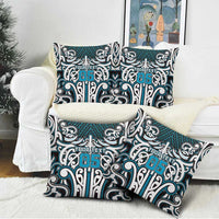 Custom Aotearoa Ngati Porou Pillow Cover Maori Tribal Pattern Mix Poutama LT05 - Polynesian Pride