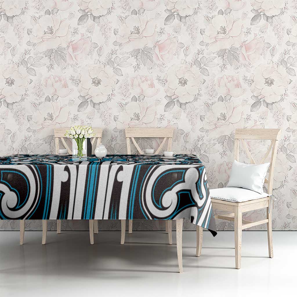Custom Aotearoa Ngati Porou Tablecloth Maori Tribal Pattern Mix Poutama