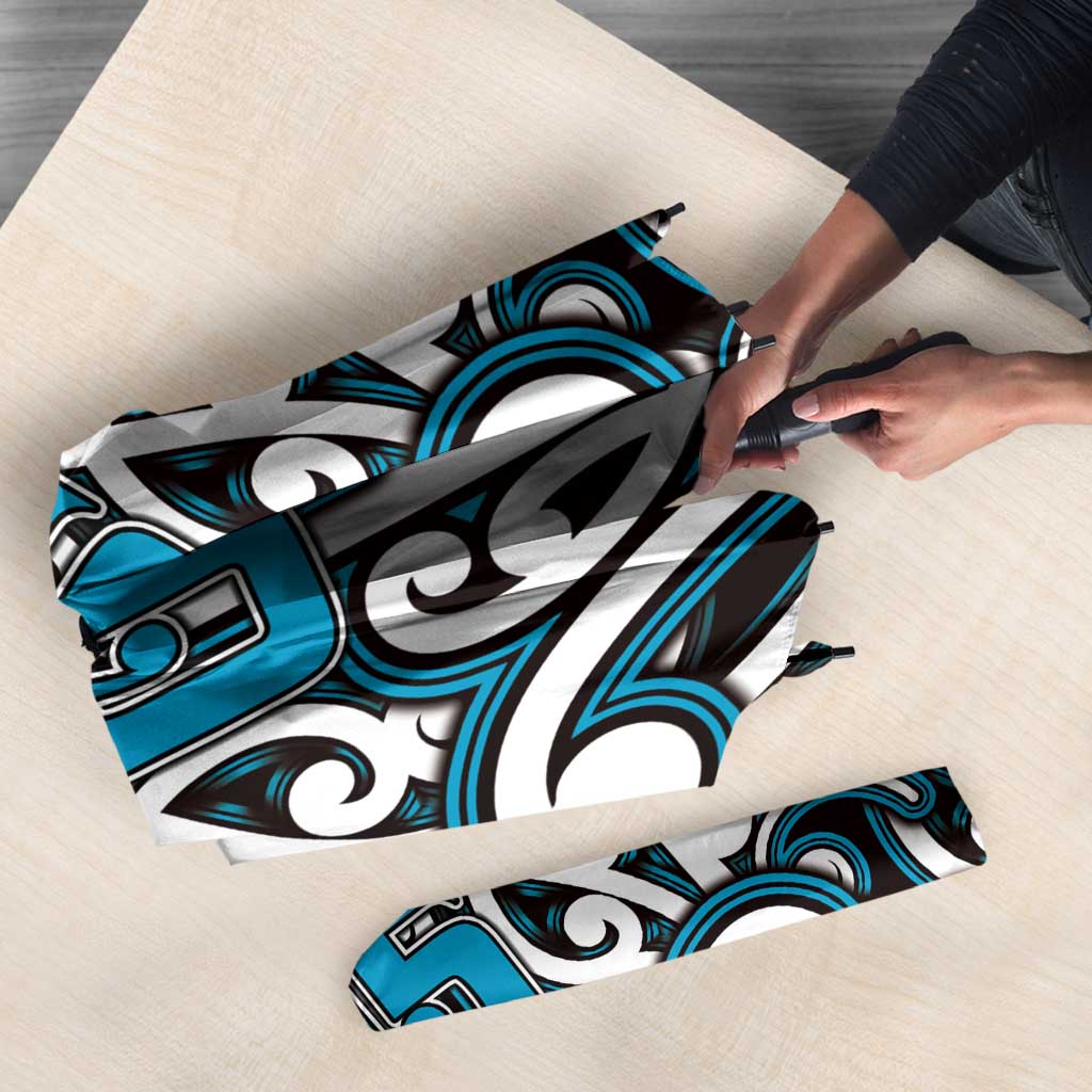 Custom Aotearoa Ngati Porou Umbrella Maori Tribal Pattern Mix Poutama