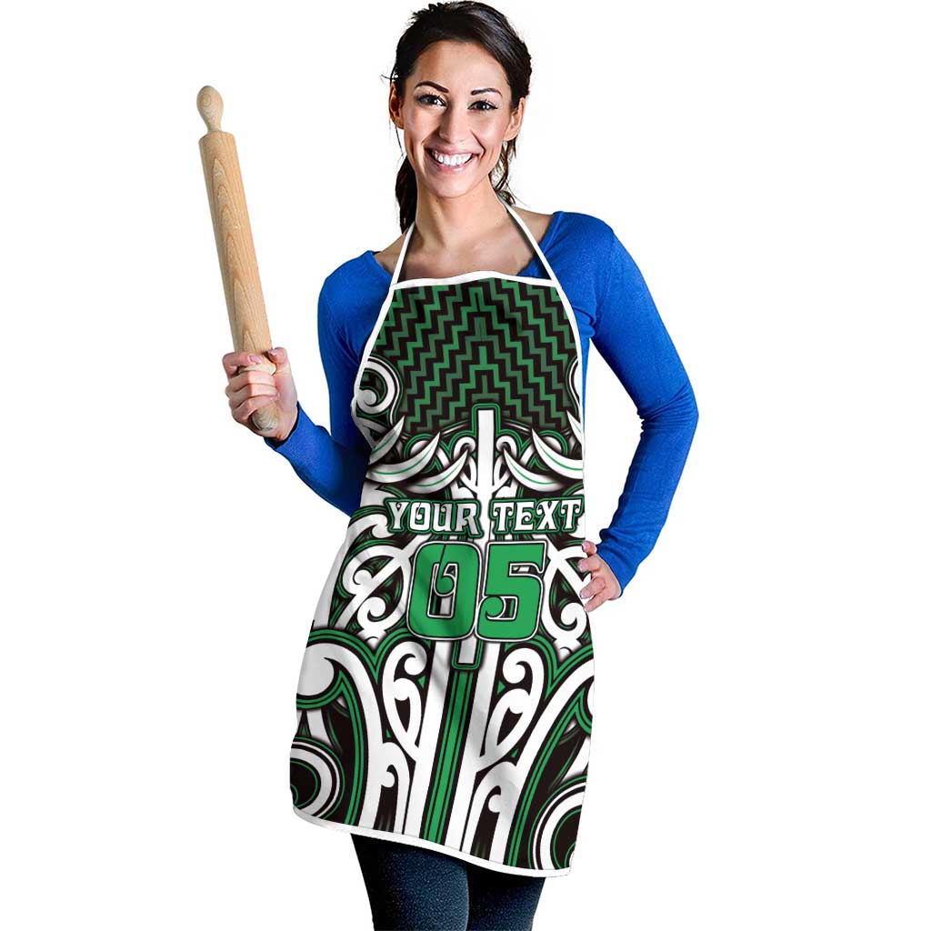 Custom Aotearoa Ngai Tahu Apron Maori Tribal Pattern Mix Poutama