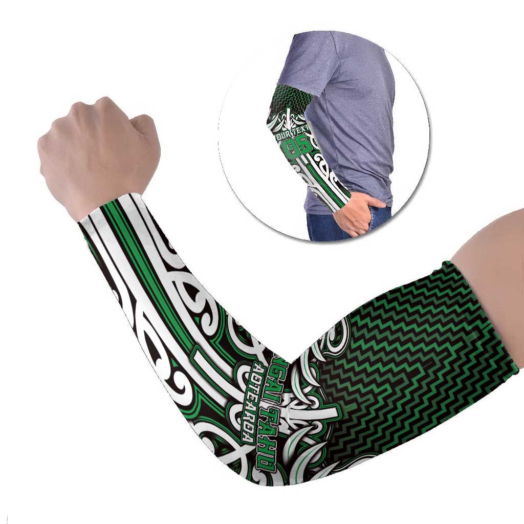 Custom Aotearoa Ngai Tahu Arm Sleeves Maori Tribal Pattern Mix Poutama