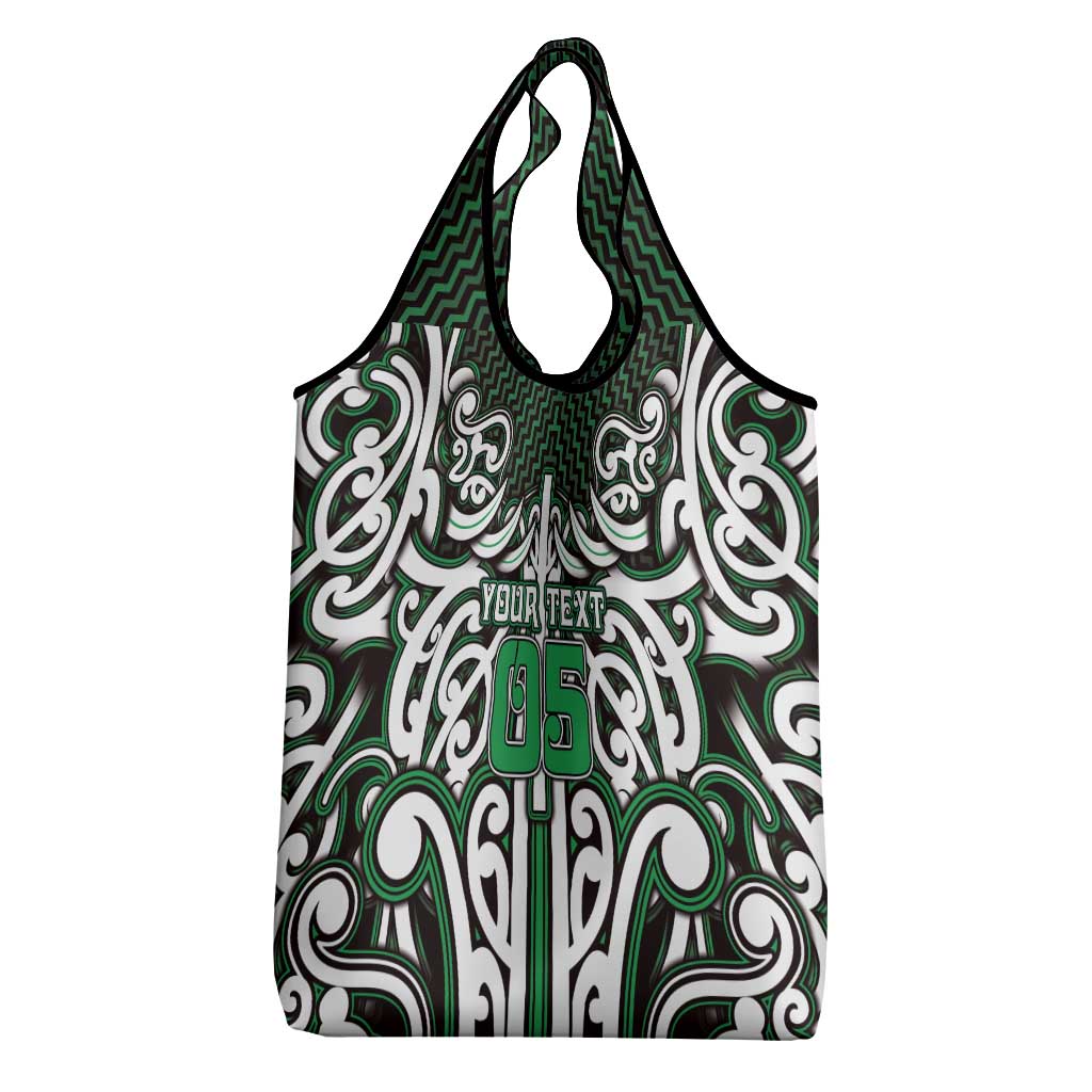 Custom Aotearoa Ngai Tahu Grocery Bag Maori Tribal Pattern Mix Poutama