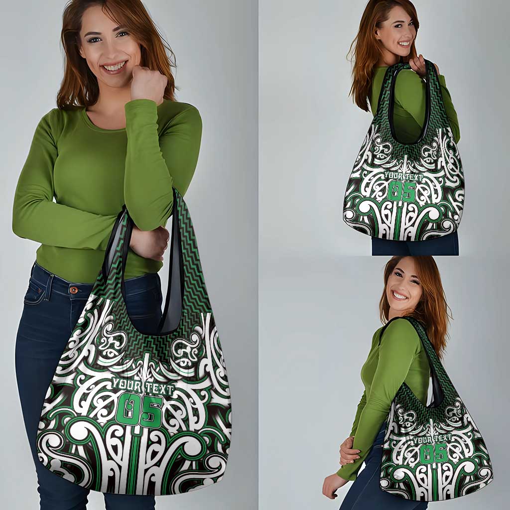 Custom Aotearoa Ngai Tahu Grocery Bag Maori Tribal Pattern Mix Poutama