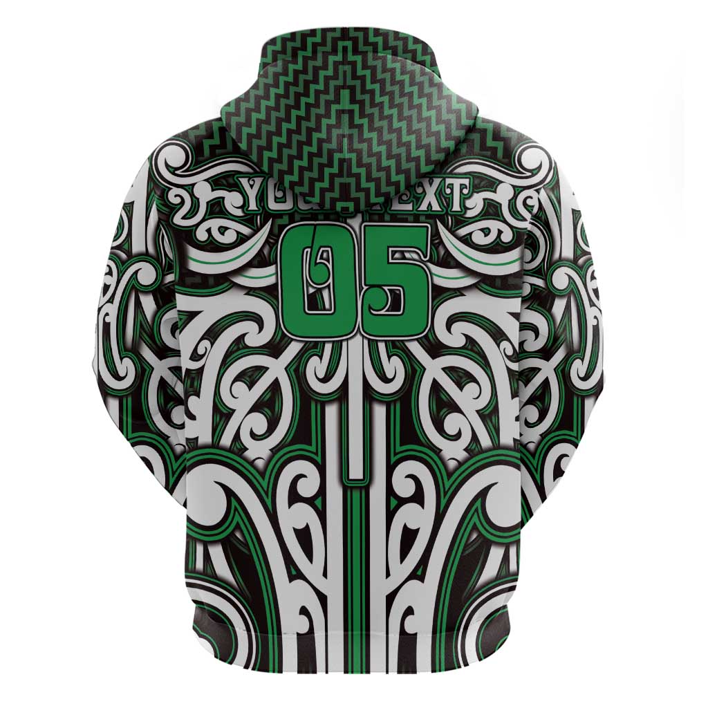 Custom Aotearoa Ngai Tahu Hoodie Maori Tribal Pattern Mix Poutama
