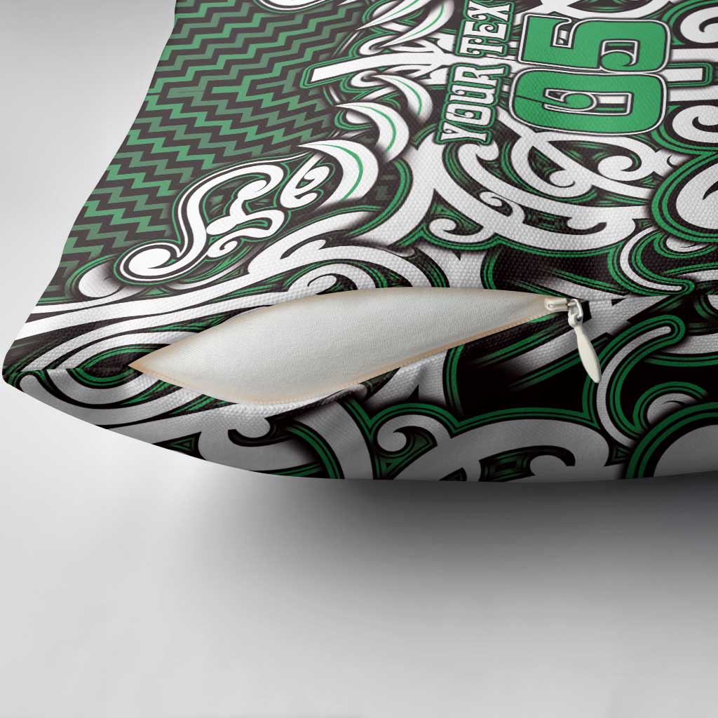 Custom Aotearoa Ngai Tahu Pillow Cover Maori Tribal Pattern Mix Poutama