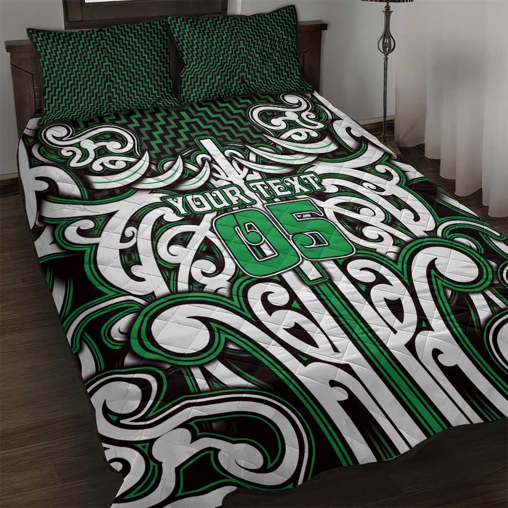 Custom Aotearoa Ngai Tahu Quilt Bed Set Maori Tribal Pattern Mix Poutama
