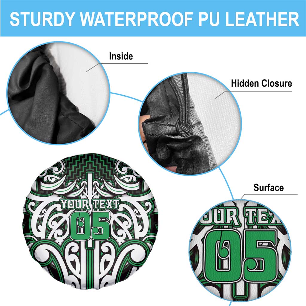 Custom Aotearoa Ngai Tahu Spare Tire Cover Maori Tribal Pattern Mix Poutama LT05 - Polynesian Pride