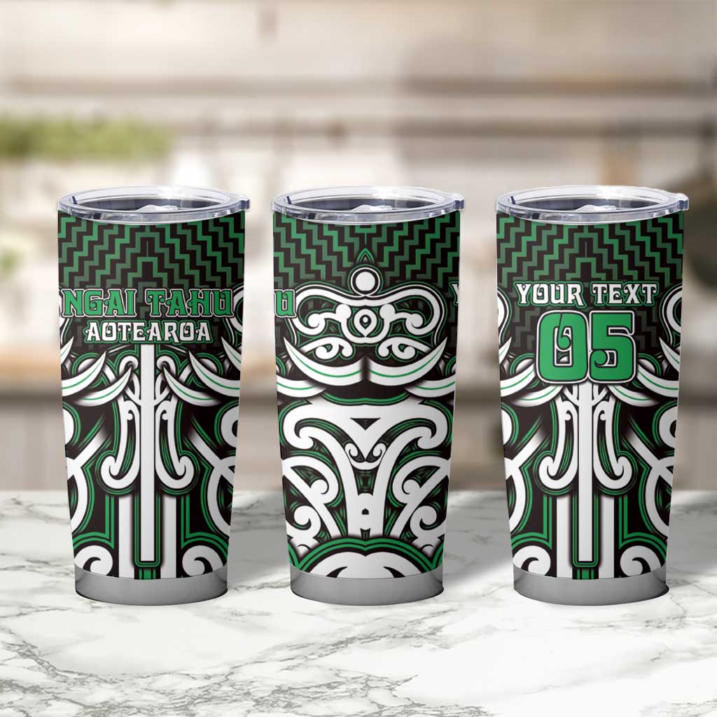Custom Aotearoa Ngai Tahu Tumbler Cup Maori Tribal Pattern Mix Poutama LT05 - Polynesian Pride