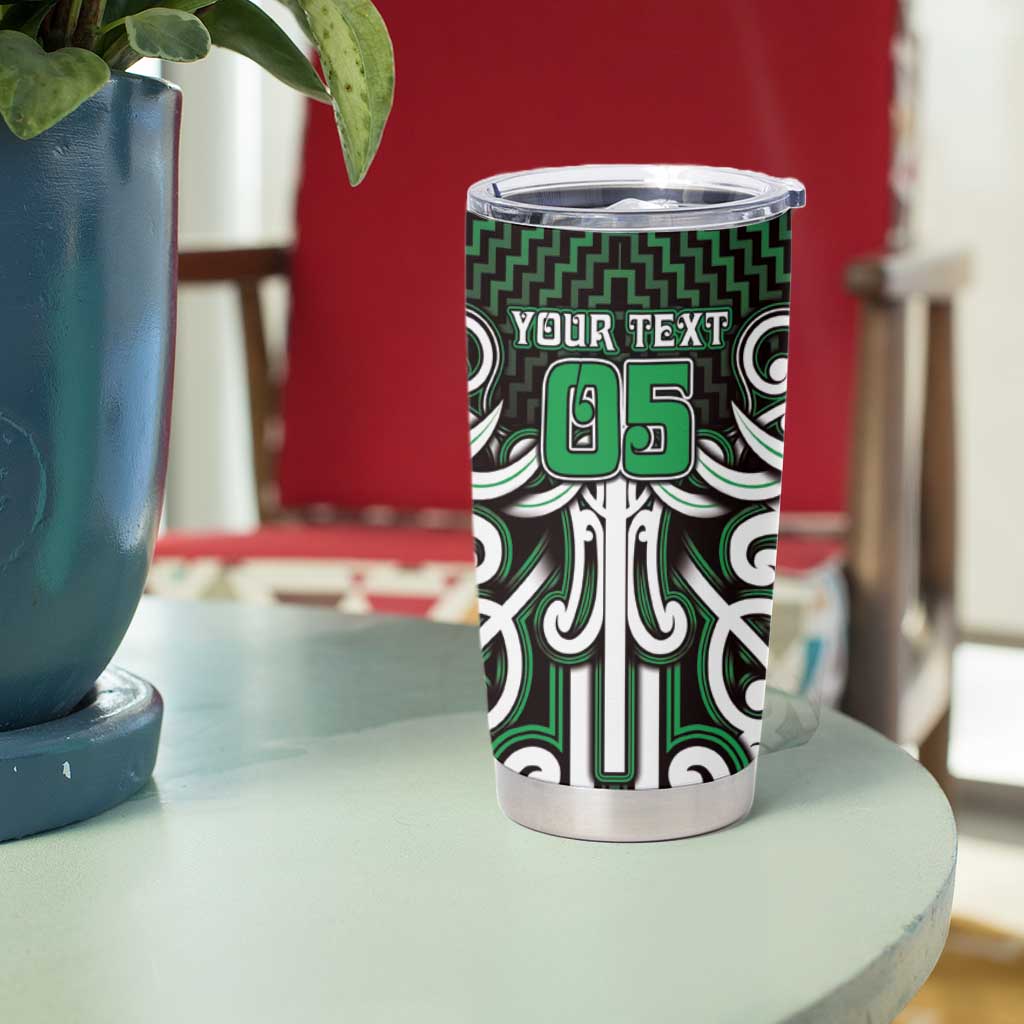 Custom Aotearoa Ngai Tahu Tumbler Cup Maori Tribal Pattern Mix Poutama LT05 - Polynesian Pride