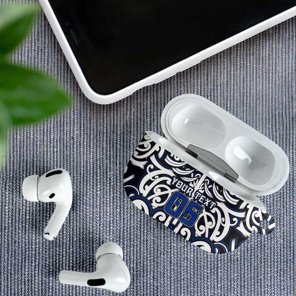 Custom Aotearoa Ngati Tuwharetoa AirPods Case Maori Tribal Pattern Mix Poutama LT05 - Polynesian Pride