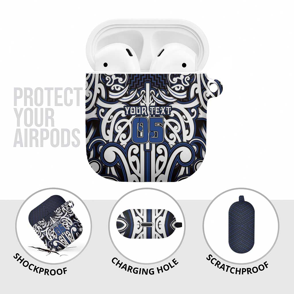 Custom Aotearoa Ngati Tuwharetoa AirPods Case Maori Tribal Pattern Mix Poutama LT05 - Polynesian Pride