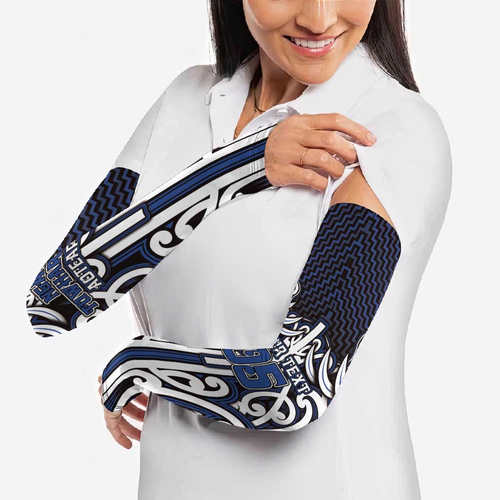 Custom Aotearoa Ngati Tuwharetoa Arm Sleeves Maori Tribal Pattern Mix Poutama LT05 - Polynesian Pride