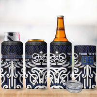 Custom Aotearoa Ngati Tuwharetoa 4 in 1 Can Cooler Tumbler Maori Tribal Pattern Mix Poutama