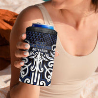 Custom Aotearoa Ngati Tuwharetoa 4 in 1 Can Cooler Tumbler Maori Tribal Pattern Mix Poutama