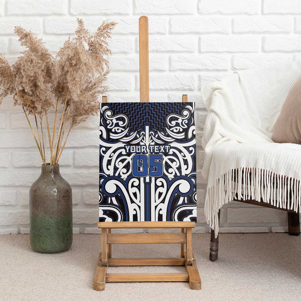 Custom Aotearoa Ngati Tuwharetoa Canvas Wall Art Maori Tribal Pattern Mix Poutama