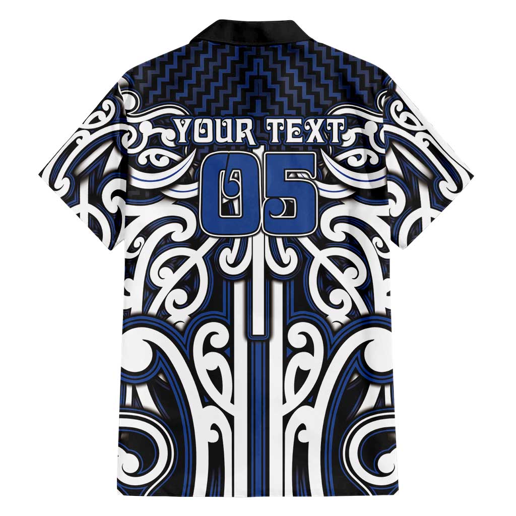 Custom Aotearoa Ngati Tuwharetoa Family Matching Off Shoulder Short Dress and Hawaiian Shirt Maori Tribal Pattern Mix Poutama