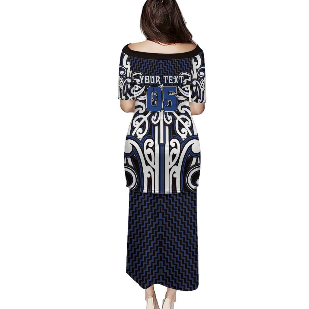 Custom Aotearoa Ngati Tuwharetoa Family Matching Puletasi and Hawaiian Shirt Maori Tribal Pattern Mix Poutama