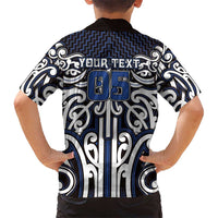 Custom Aotearoa Ngati Tuwharetoa Family Matching Summer Maxi Dress and Hawaiian Shirt Maori Tribal Pattern Mix Poutama
