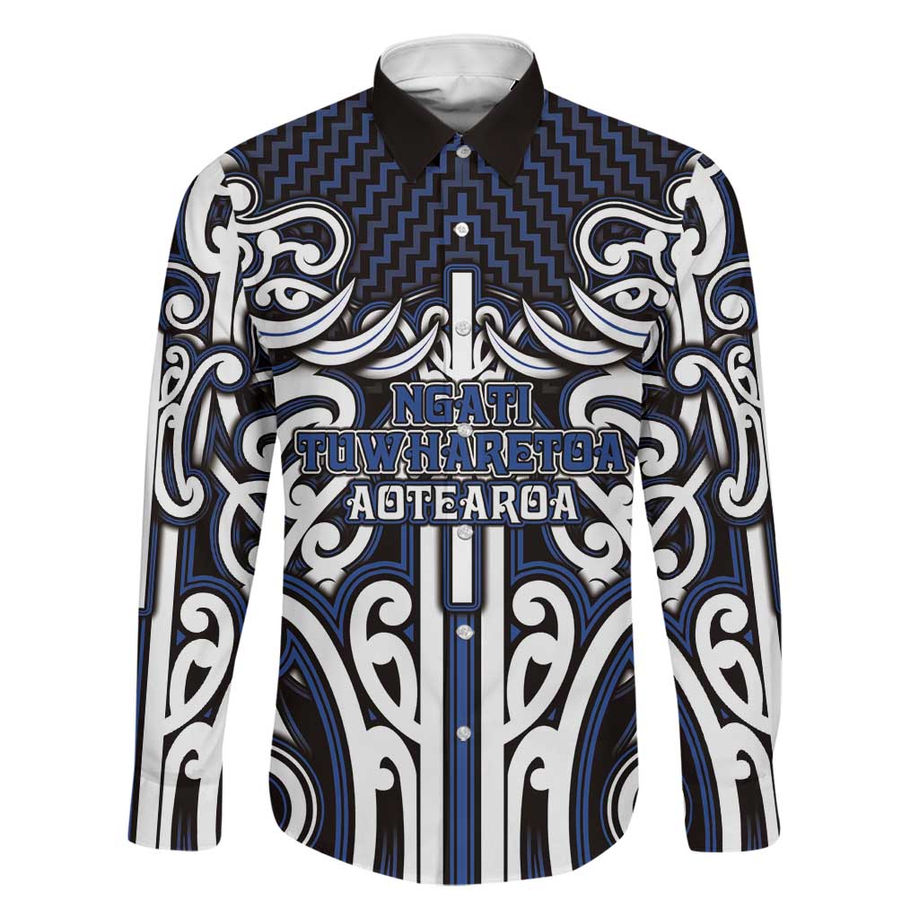 Custom Aotearoa Ngati Tuwharetoa Family Matching Summer Maxi Dress and Hawaiian Shirt Maori Tribal Pattern Mix Poutama