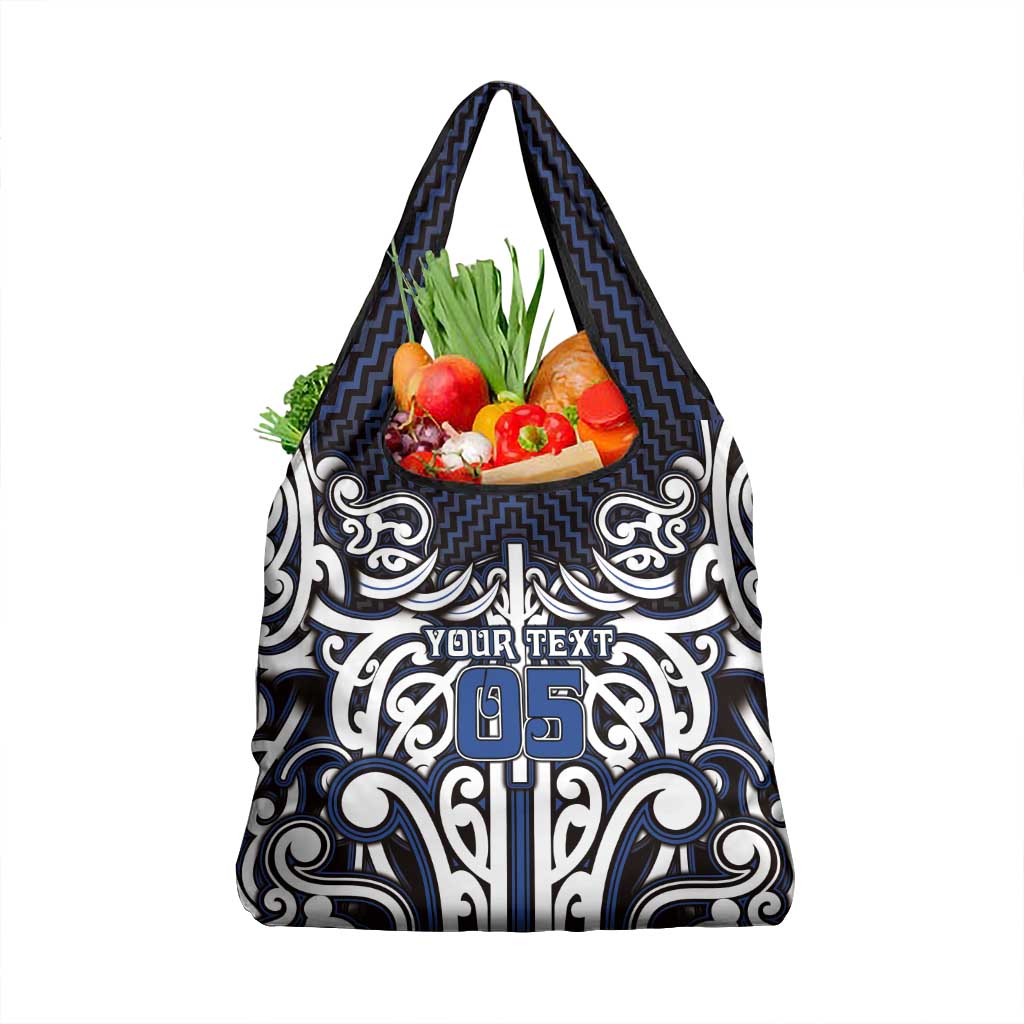 Custom Aotearoa Ngati Tuwharetoa Grocery Bag Maori Tribal Pattern Mix Poutama