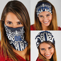 Custom Aotearoa Ngati Tuwharetoa Neck Gaiter Maori Tribal Pattern Mix Poutama LT05 - Polynesian Pride
