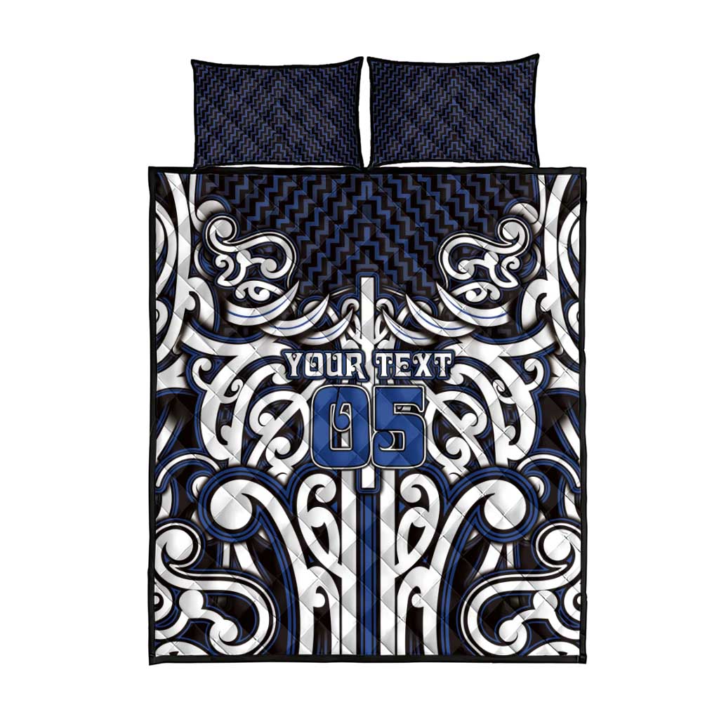 Custom Aotearoa Ngati Tuwharetoa Quilt Bed Set Maori Tribal Pattern Mix Poutama LT05 - Polynesian Pride