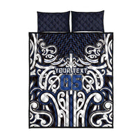 Custom Aotearoa Ngati Tuwharetoa Quilt Bed Set Maori Tribal Pattern Mix Poutama LT05 - Polynesian Pride