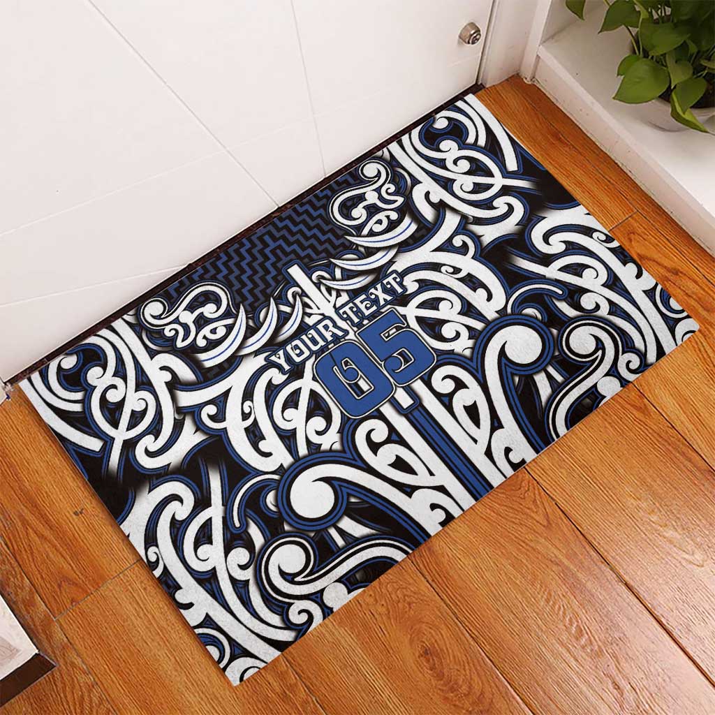 Custom Aotearoa Ngati Tuwharetoa Rubber Doormat Maori Tribal Pattern Mix Poutama LT05 - Polynesian Pride