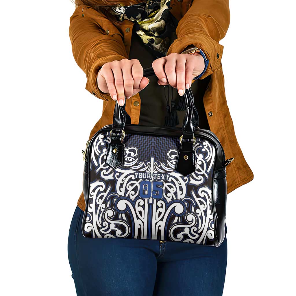Custom Aotearoa Ngati Tuwharetoa Shoulder Handbag Maori Tribal Pattern Mix Poutama