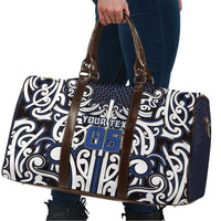 Custom Aotearoa Ngati Tuwharetoa Travel Bag Maori Tribal Pattern Mix Poutama