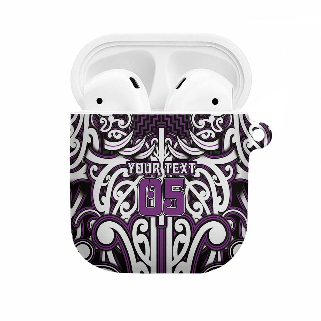 Custom Aotearoa Rangitane AirPods Case Maori Tribal Pattern Mix Poutama
