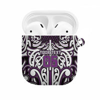 Custom Aotearoa Rangitane AirPods Case Maori Tribal Pattern Mix Poutama
