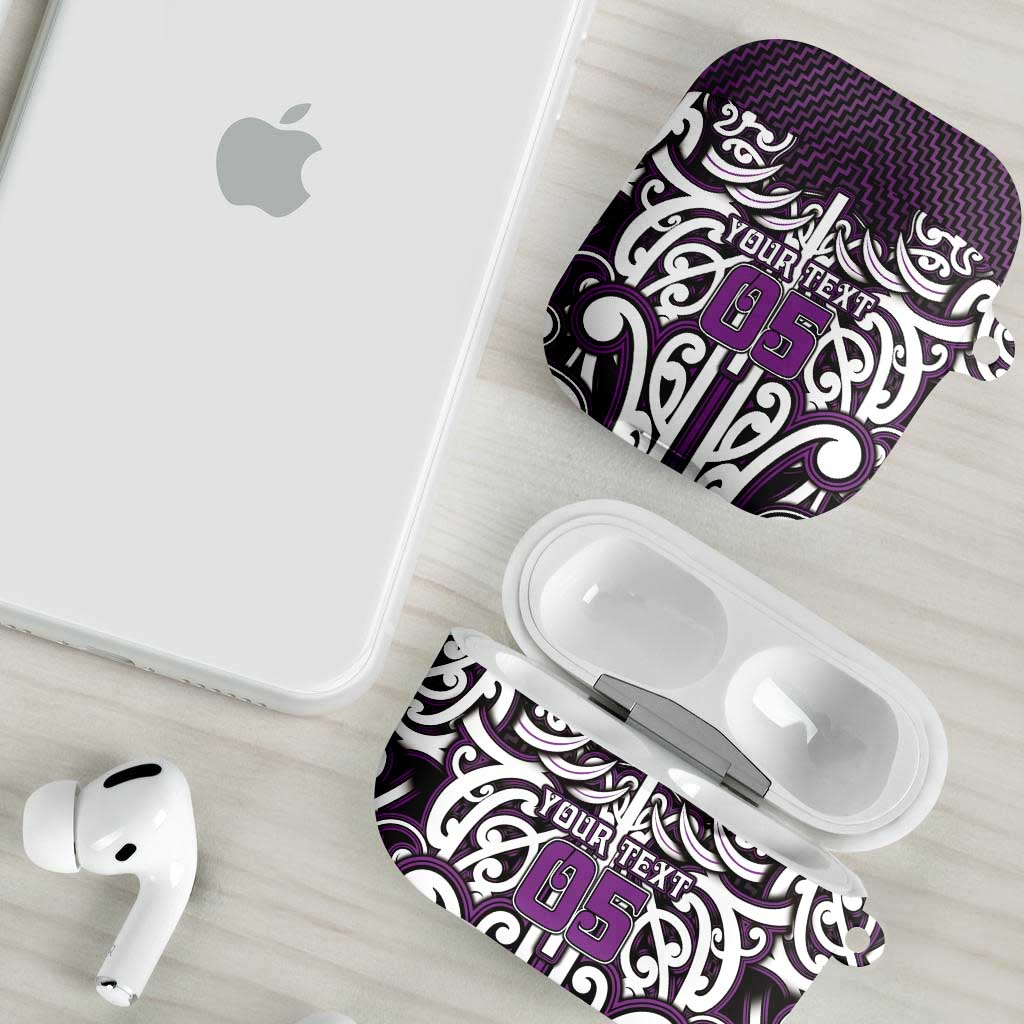 Custom Aotearoa Rangitane AirPods Case Maori Tribal Pattern Mix Poutama