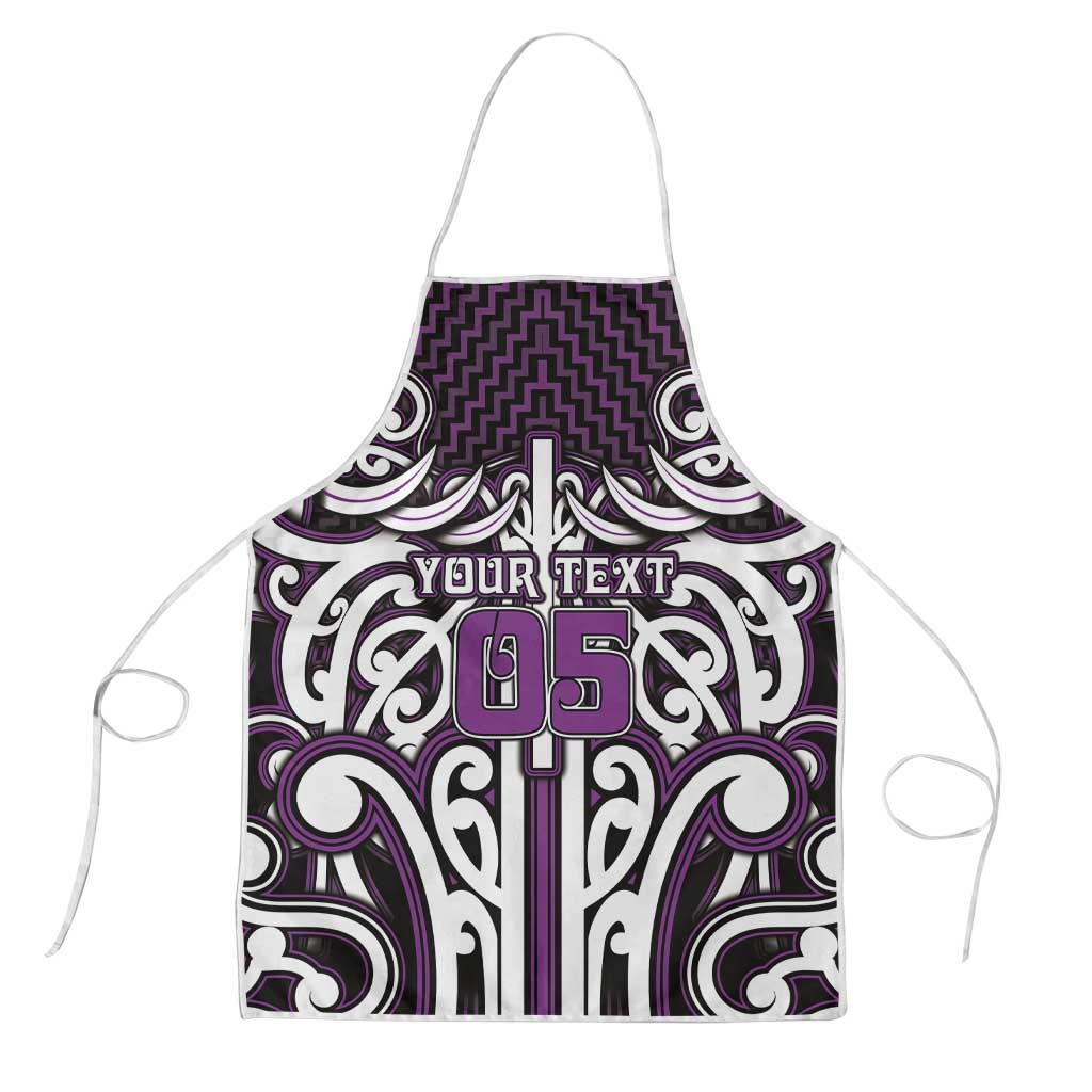 Custom Aotearoa Rangitane Apron Maori Tribal Pattern Mix Poutama