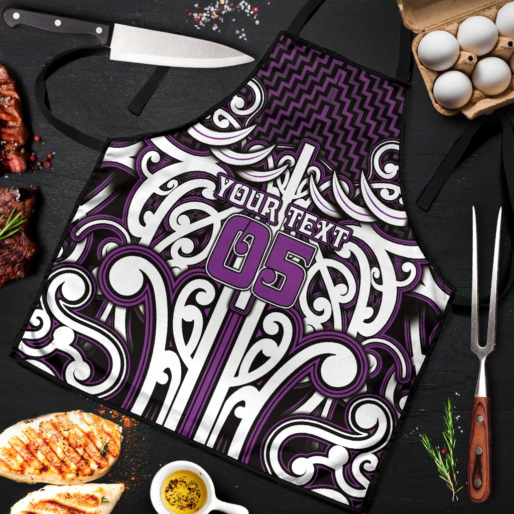 Custom Aotearoa Rangitane Apron Maori Tribal Pattern Mix Poutama