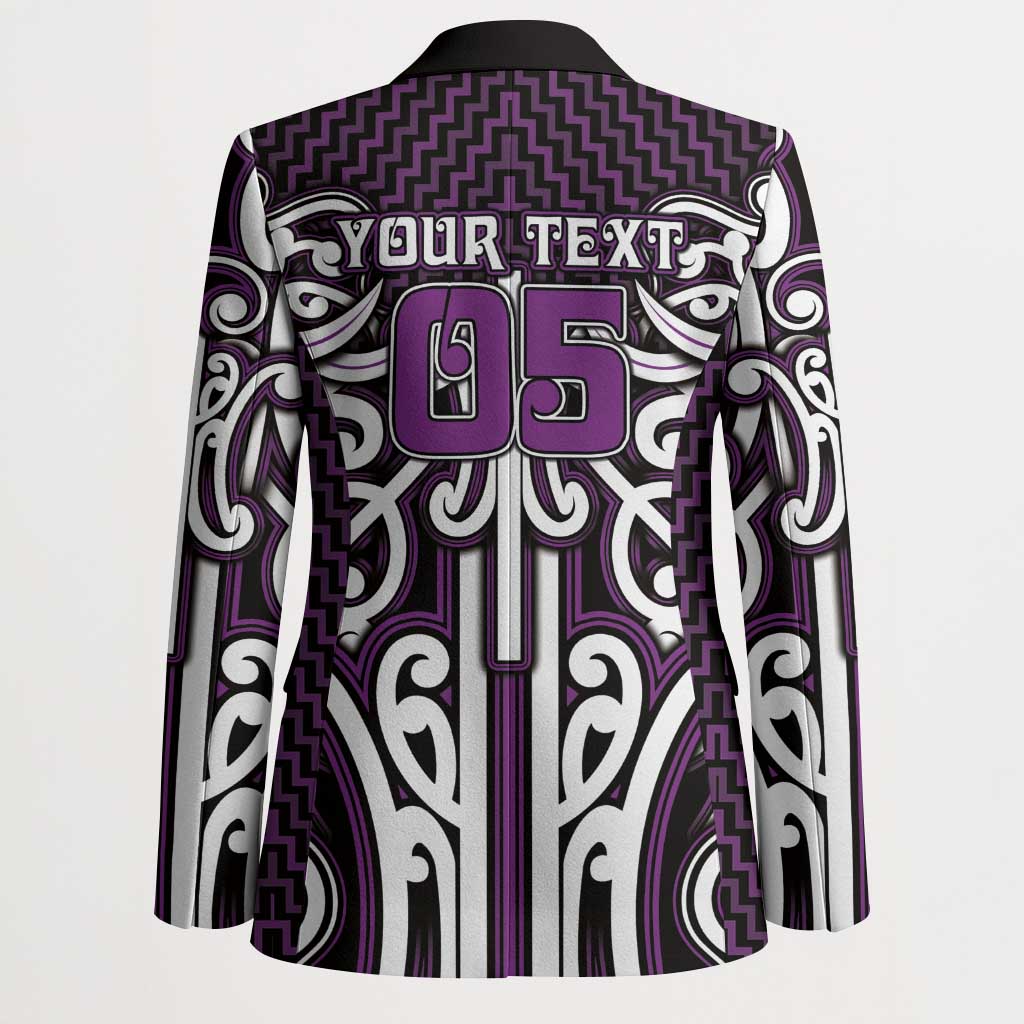 Custom Aotearoa Rangitane Blazer Maori Tribal Pattern Mix Poutama LT05 - Polynesian Pride