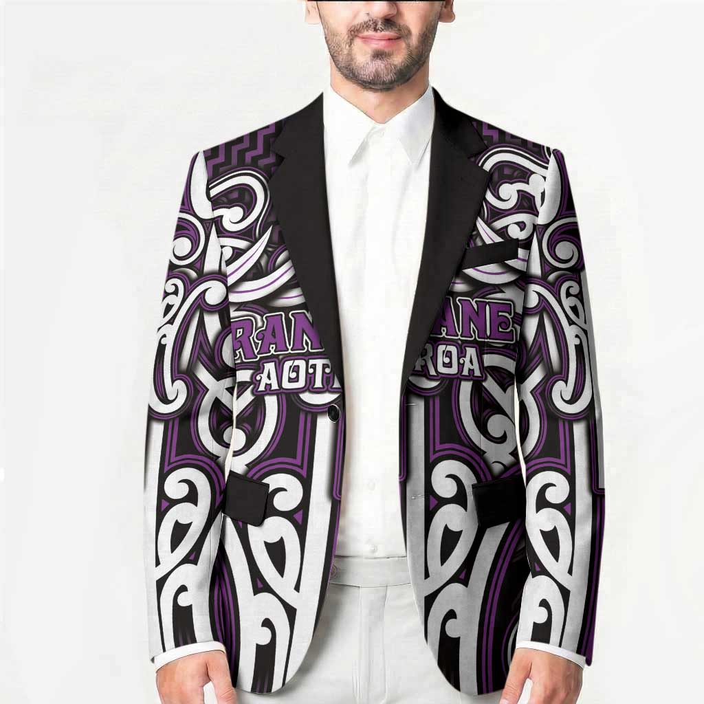 Custom Aotearoa Rangitane Blazer Maori Tribal Pattern Mix Poutama LT05 - Polynesian Pride