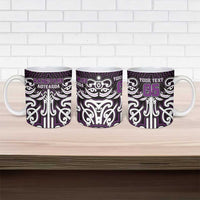 Custom Aotearoa Rangitane Ceramic Mug Maori Tribal Pattern Mix Poutama