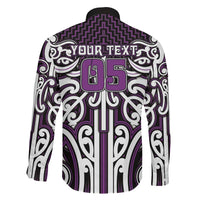 Custom Aotearoa Rangitane Family Matching Long Sleeve Bodycon Dress and Hawaiian Shirt Maori Tribal Pattern Mix Poutama LT05 - Polynesian Pride