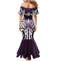 Custom Aotearoa Rangitane Family Matching Mermaid Dress and Hawaiian Shirt Maori Tribal Pattern Mix Poutama LT05 - Polynesian Pride
