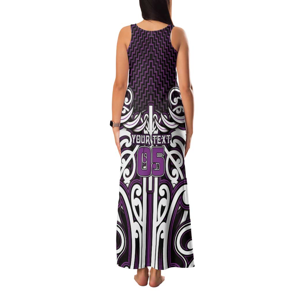 Custom Aotearoa Rangitane Family Matching Tank Maxi Dress and Hawaiian Shirt Maori Tribal Pattern Mix Poutama LT05 - Polynesian Pride
