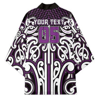 Custom Aotearoa Rangitane Kimono Maori Tribal Pattern Mix Poutama
