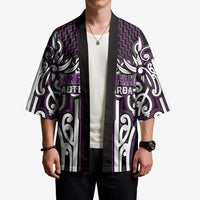 Custom Aotearoa Rangitane Kimono Maori Tribal Pattern Mix Poutama