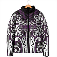 Custom Aotearoa Rangitane Padded Jacket Maori Tribal Pattern Mix Poutama LT05 - Polynesian Pride
