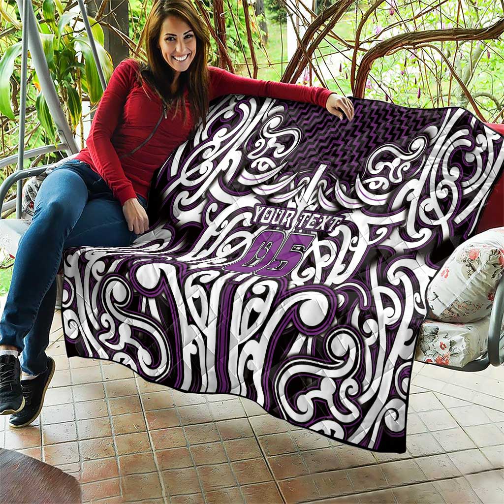 Custom Aotearoa Rangitane Quilt Maori Tribal Pattern Mix Poutama LT05 - Polynesian Pride